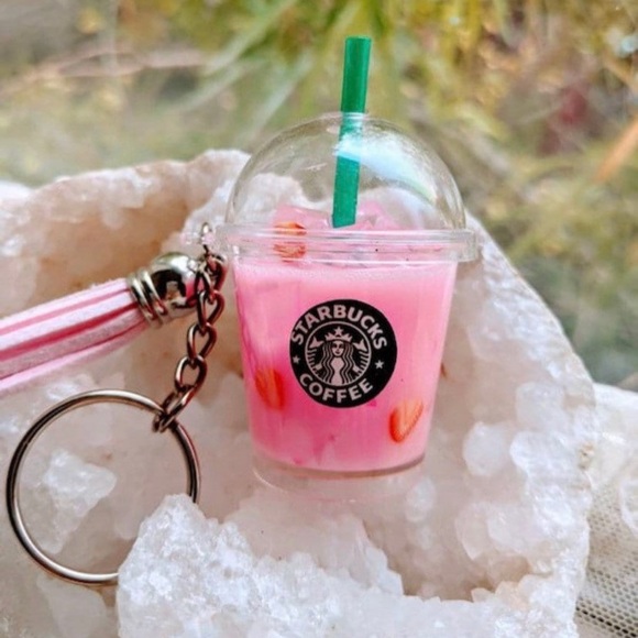 Starbucks Inspired Tumbler Keychain Handmade New - Picture 11 of 12